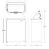 Kosz TOUCH BIN BO 2x30L Platinum